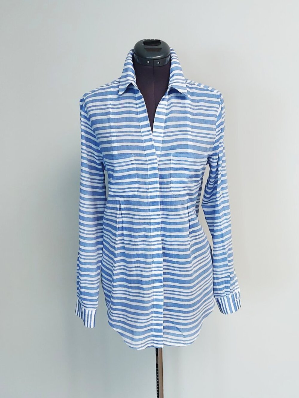 Lord & Taylor 100% Cotton Button Front Long Sleeve Shirt/Blouse - Size S